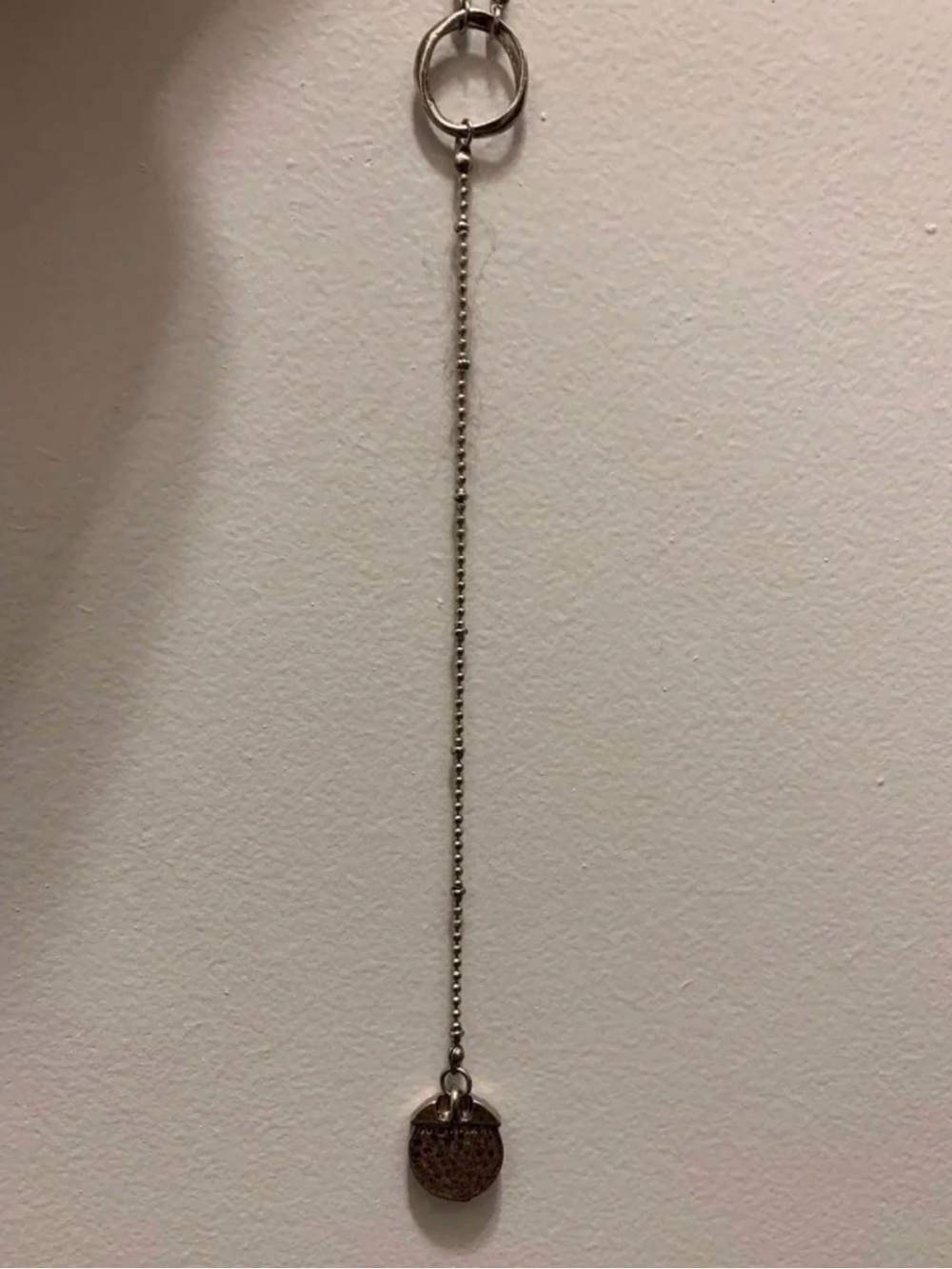 NWOT BUCKLE SILVER DROP NECKLACE.